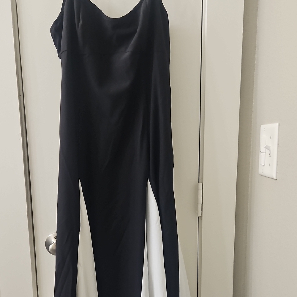 Elegant Black and White Dress